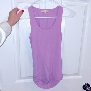 Lavender Ribbed Knit Tank